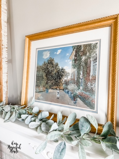 gilded frame Monet Argenteuil oil painting