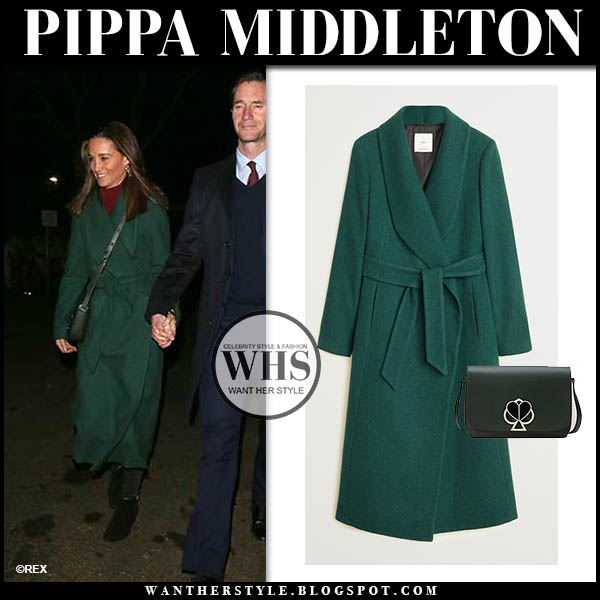 green wrap coat