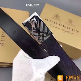 Dây nịt nam Burberry mặt vuông siêu cấp TLNBR-877