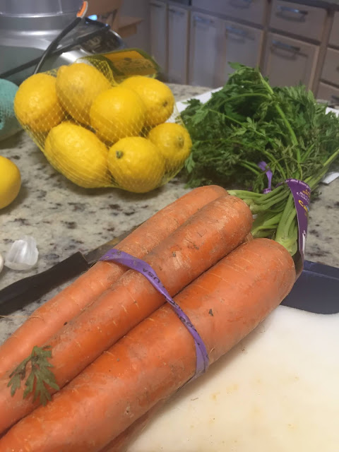 Ingredients for Carrot Hummus