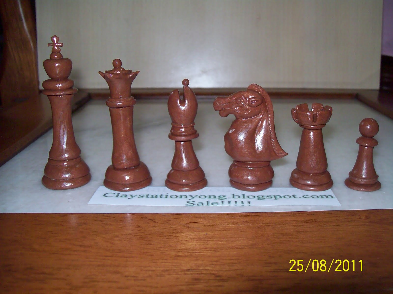 Claystationyong Chess Set Make With Polymer Clay