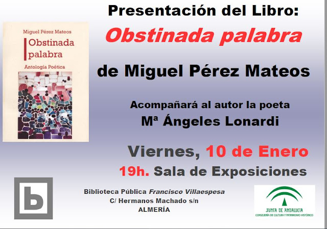 Obstinada palabra de Miguel Pérez Mateos María Ángeles Lonardi, Biblioteca Villaespesa