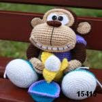 patron gratis mono amigurumi, free pattern amigurumi monckey 