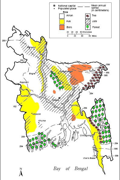 Agricultural Map Bangladesh