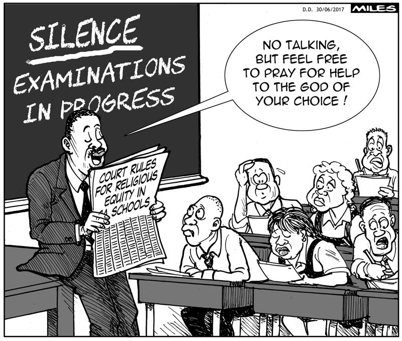 Cartoons by Miles religious test