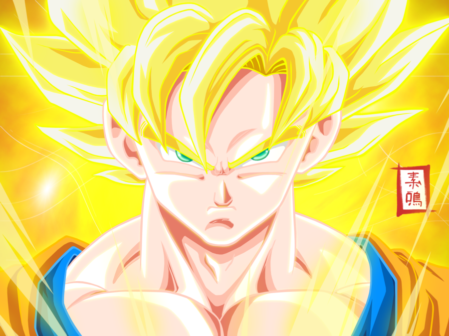 DBZ WALLPAPERS: Goku super saiyan 1