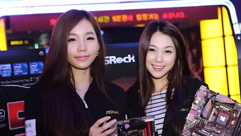 Ju Da Ha and Lee Ji Min for ASRock