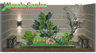 Desain Taman Tropis Modern