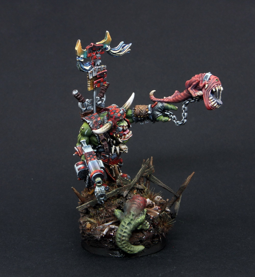 HopeRiver's Valley: Ork Warboss with Attack Squig