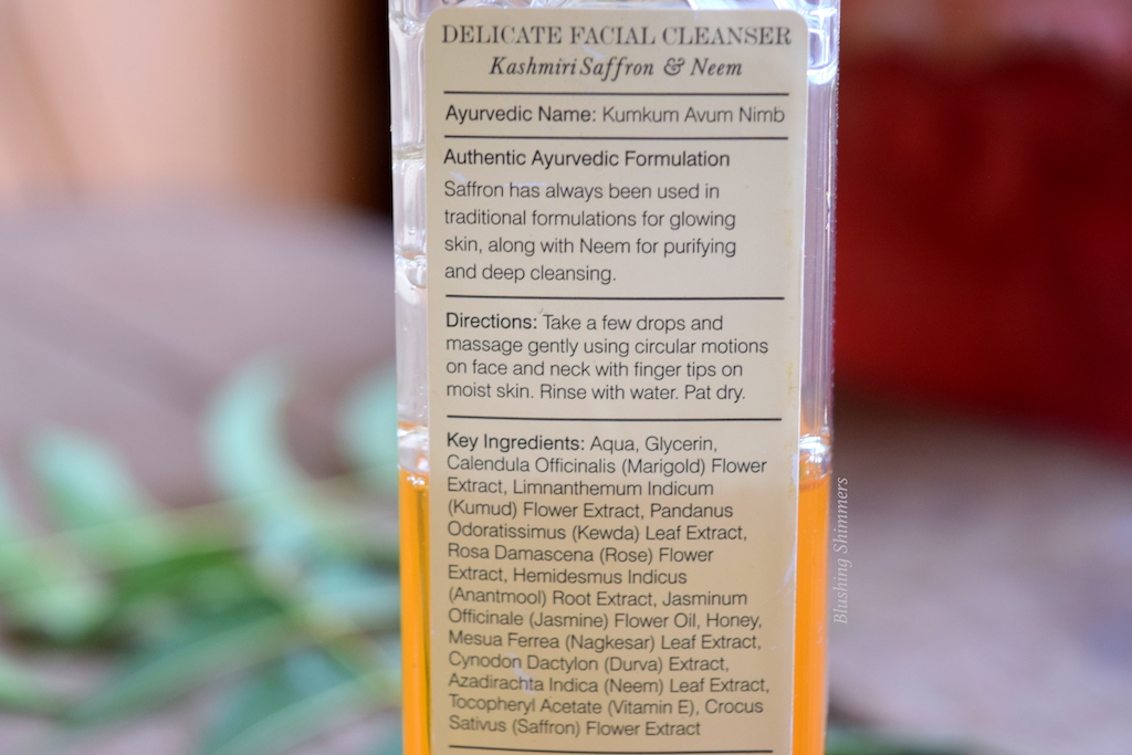 Blushing Shimmers Forest Essentials Delicate Facial Cleanser Kashmiri