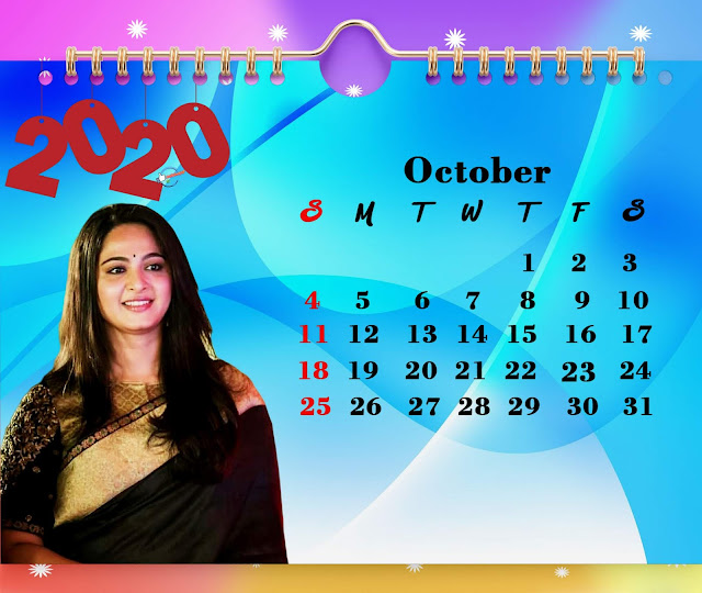 October Calendar Anushka