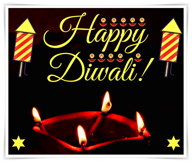 Happy Diwali Card, Diya Image,