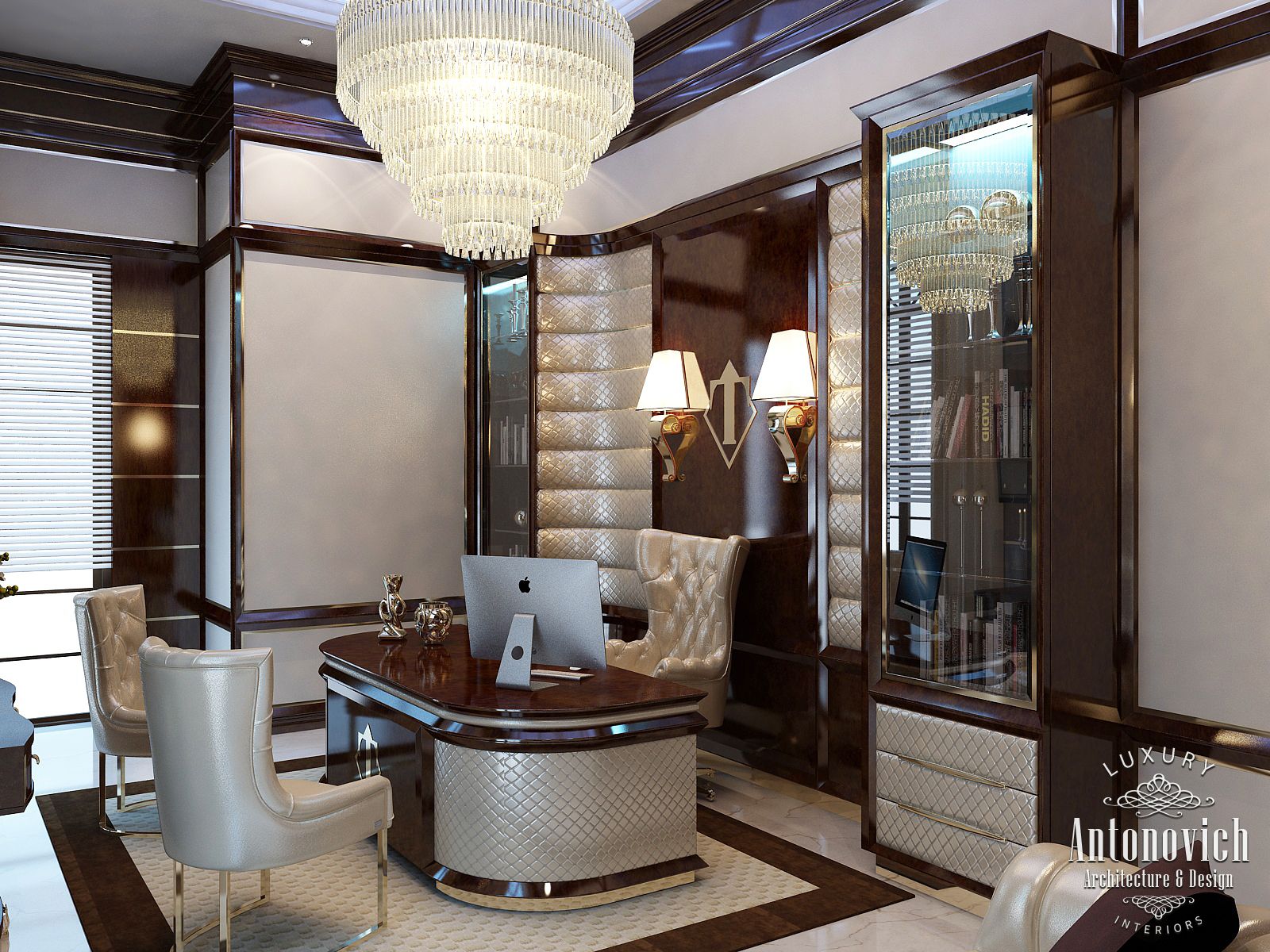 LUXURY ANTONOVICH DESIGN UAE: Office Interior from Luxury Antonovich Design