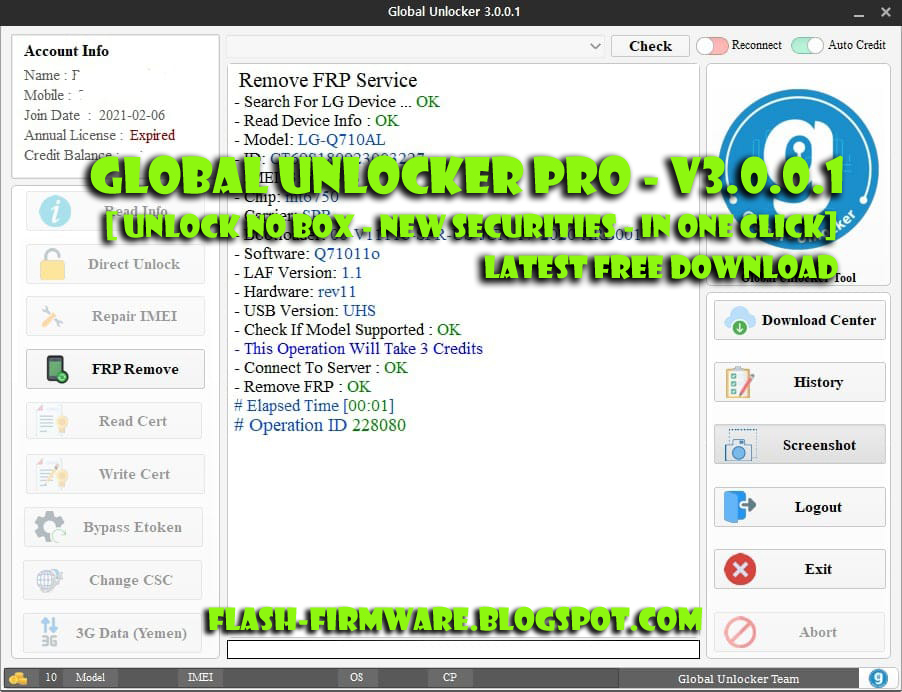 Global Unlocker Pro v3.0.0.1 [ Unlock No Box New Securities In
