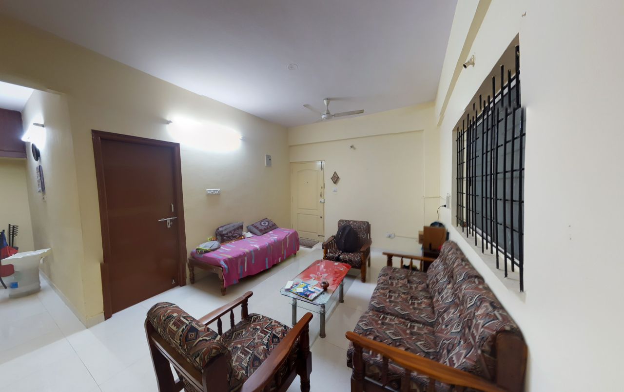 2 BHK Semi Furnished Flat for Rent in BTM Layout, N S Palya, Bangalore