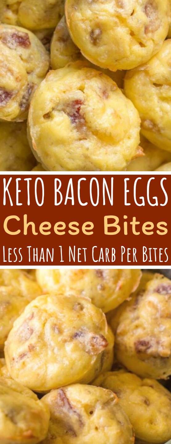 Keto Bacon Egg and Cheese Bites #breakfast #healthy
