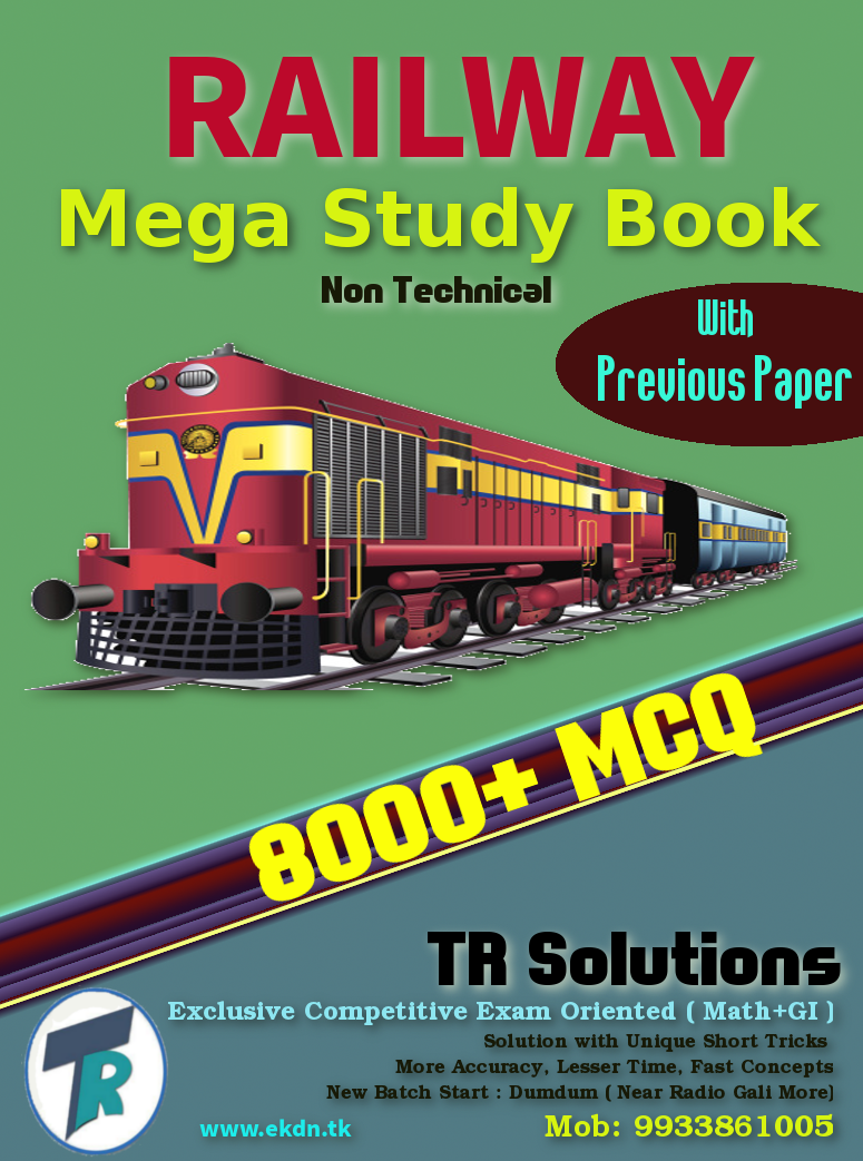 Railway Mega Study Book 8000+ by TR Solutions (Powered by EKDN) EKDN
