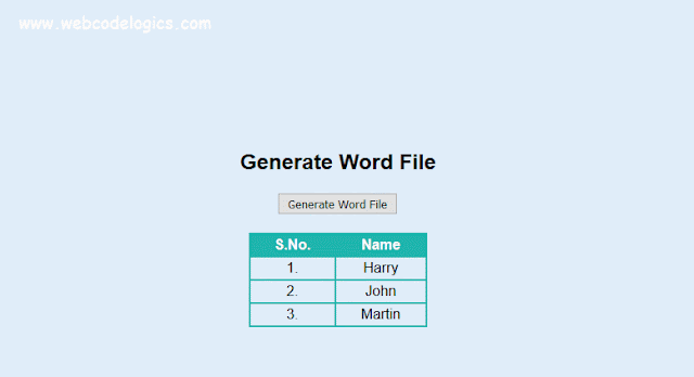 Runtime Generating MS Word Document Report in ASP.NET C# VB.NET with HTML Runtime Generating MS Word Document Report in ASP.NET C# VB.NET with HTML