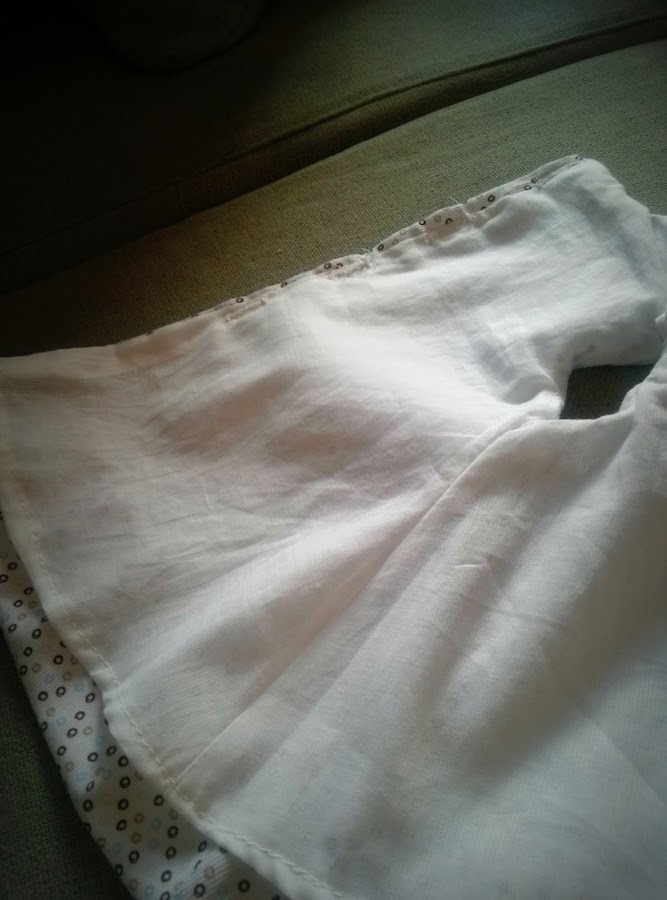 vestido de niña de piqué forrado