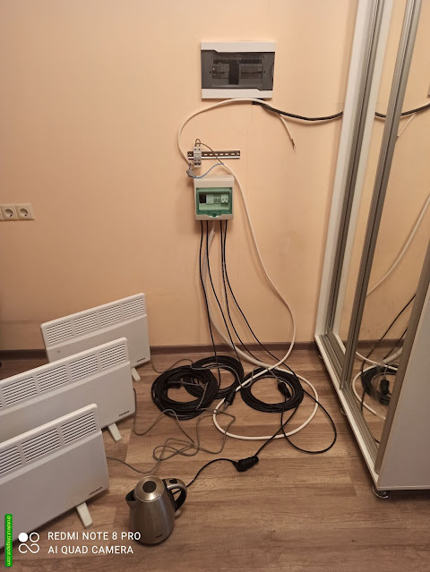 Проверка вводных автоматов и временного щитка для ремонты квартиры под нагрузкой
