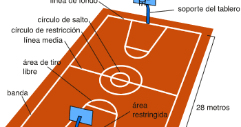 Baloncesto: Medias del Campo de Juego.