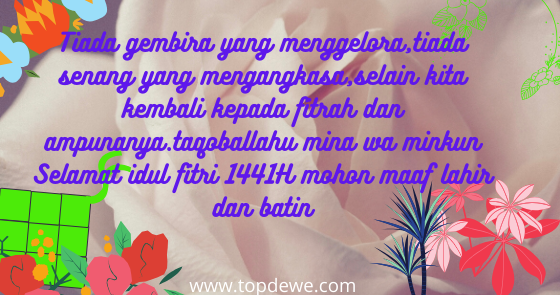 Pantun Dan Ucapan Selamat Idul Fitri atau Lebaran 2020