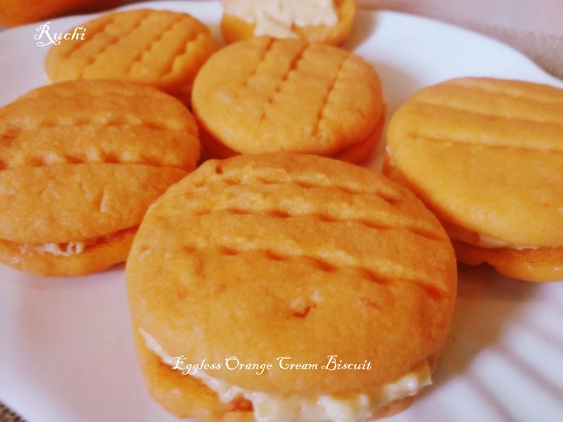 Ruchi Eggless Orange Cream Biscuit