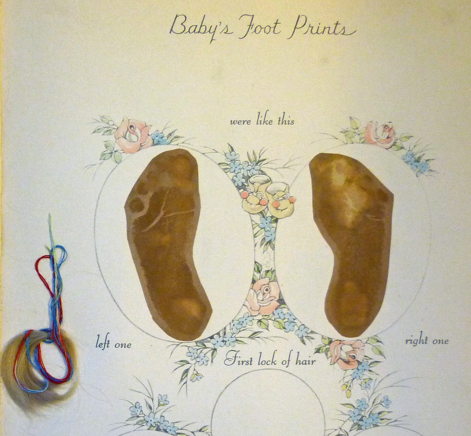 baby book for footprints