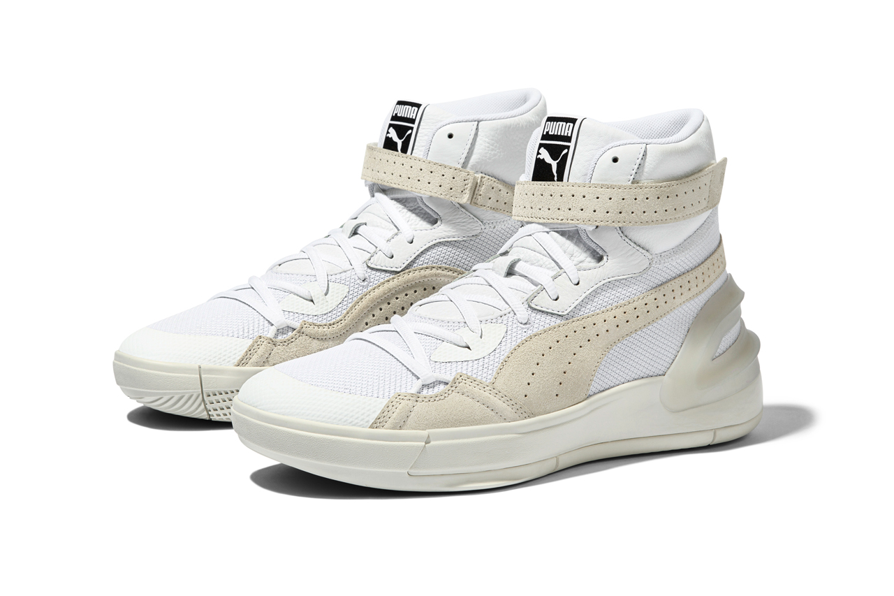 puma hoops purple glow