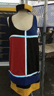Light up dress Picture of 60s style mod dress with trim that lights up
