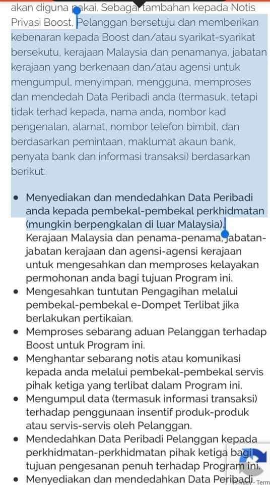 RM30 UNTUK DATA PERIBADI ANDA