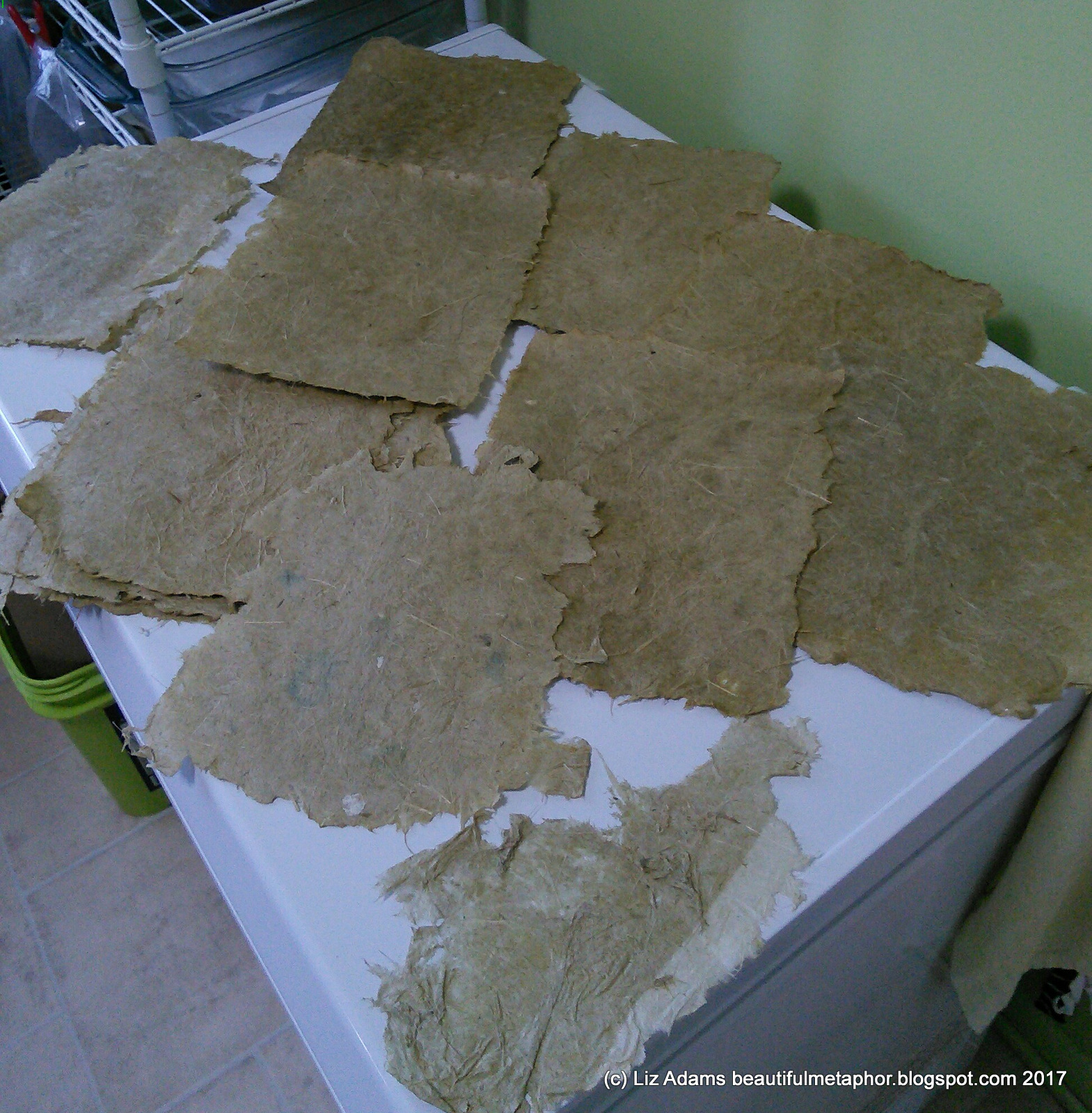 Art, the Beautiful Metaphor Iris abaca paper, ready for prime time