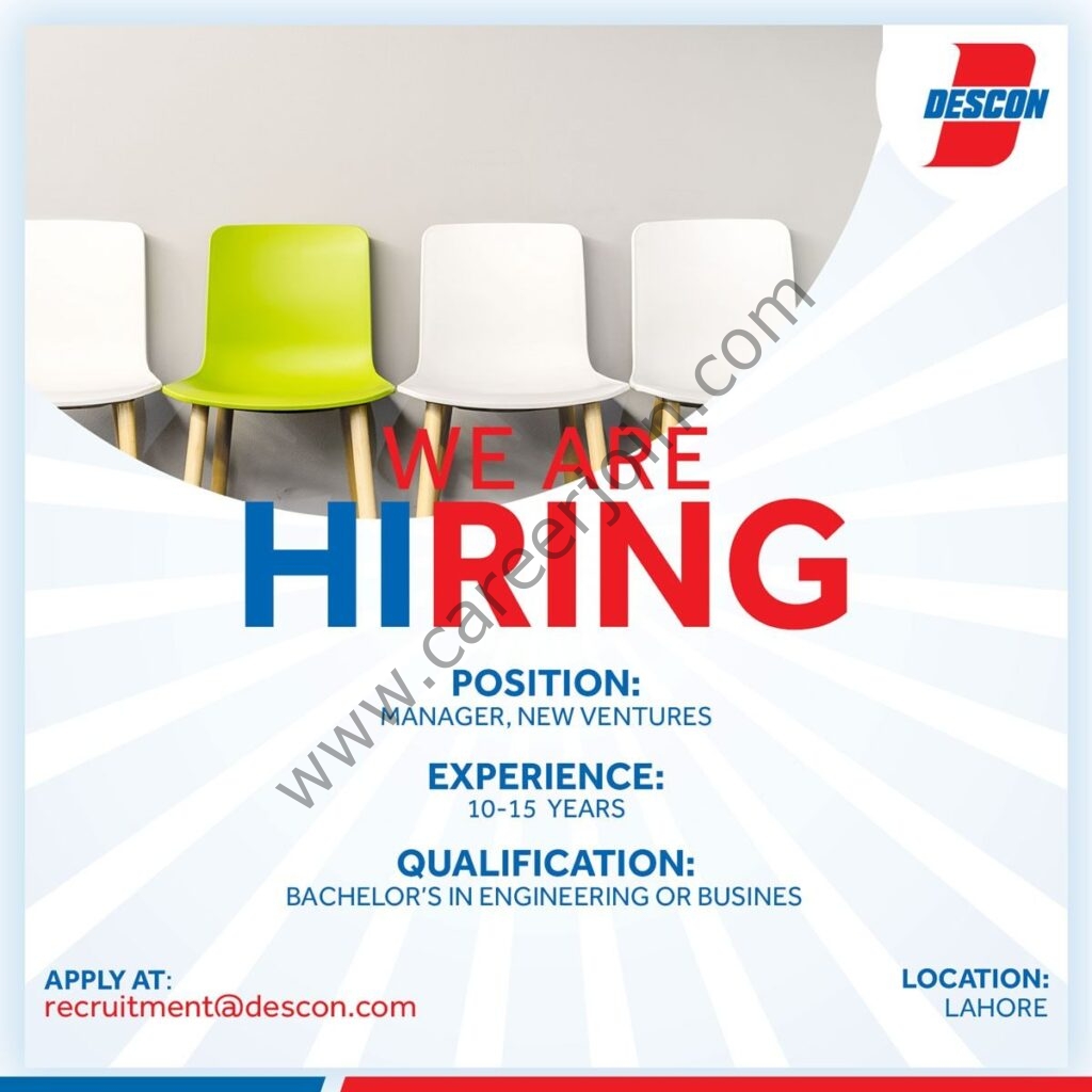 recruitment@descon.com - Descon Engineering Ltd Jobs 2021 in Pakistan