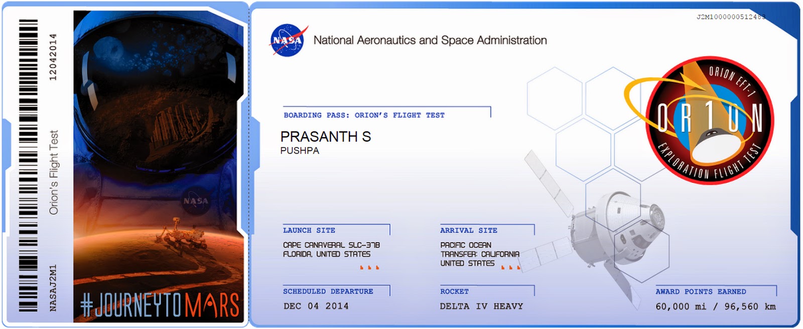 Send Your Name on NASA's Journey to Mars