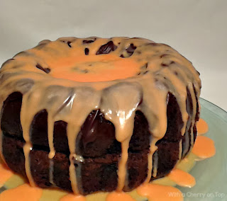 With Glitter on Top: Chocolate bundt cake {pumpkin style}