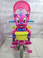 Sepeda Roda Tiga Royal RY9982C Baby Tom dengan Mainan Interaktif dan Kanopi Bulat