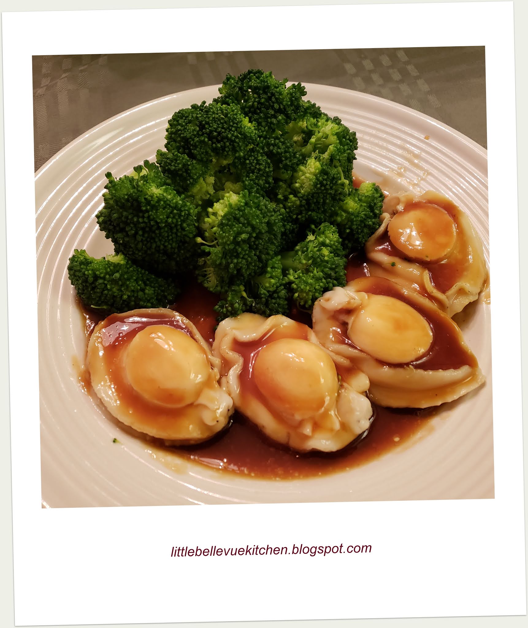 Little Bellevue Kitchen Braised Abalone with Broccoli