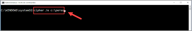 Chiffrer des fichiers et des dossiers avec le système de cryptage de fichiers EFS avec la commande cipher sous Windows 10 cipher, commande, crypter, chiffrer, EFS, cryptage, protéger, certificat, clé, NTFS, protection des données, sécurité, dossier, fichier, système, Windows 10, administration, turcs et astuces
