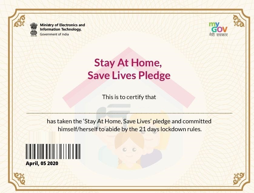 Download Stay At Home Certificate FOR CORONA