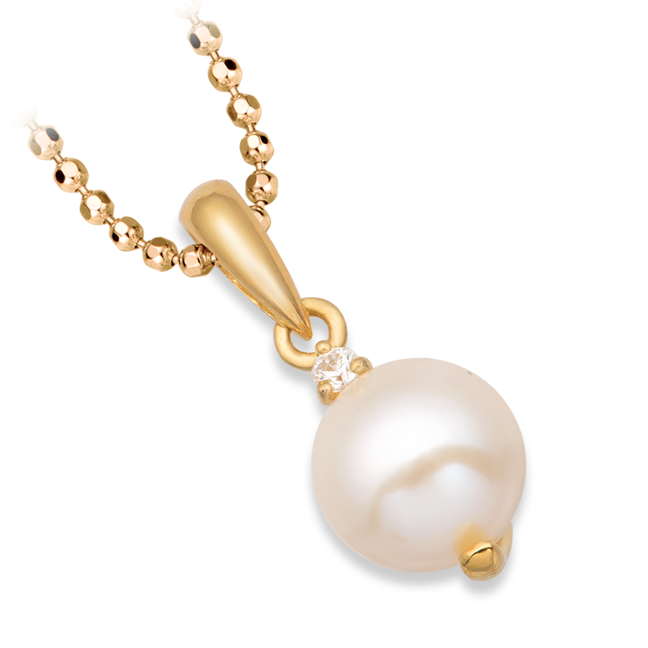 Mặt dây chuyền Vàng 14K đính ngọc trai Freshwater PNJ PFXMY000077