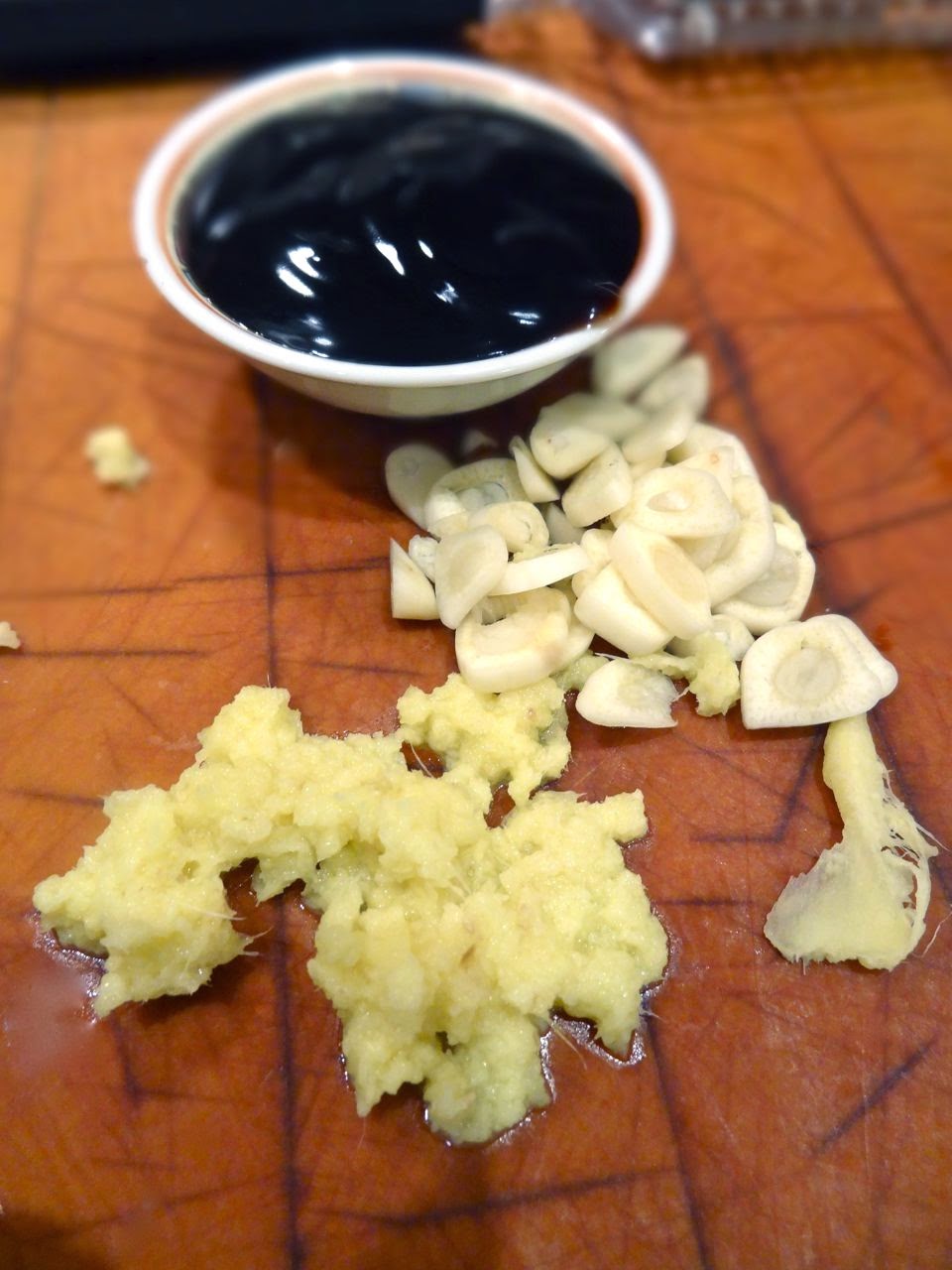 Scrumpdillyicious Salmon Teriyaki with Bok Choy, Mushrooms & Noodle