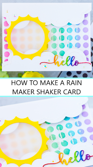 DIY Rain Maker Shaker Interactive Card and Video for Studio Katia by ilovedoingallthingscrafty.com
