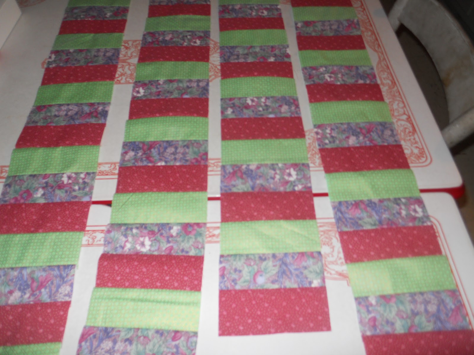 Kathy's Quilting Blog Piano Key Border for my Mystery Quilt