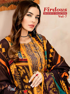 FIRDOUS EXCLUSIVES COLLECTION VOL 7 BY SHREE FAB 2020 PAKISTANI SUITS 