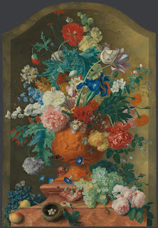 Flowers in a Terracotta Vase