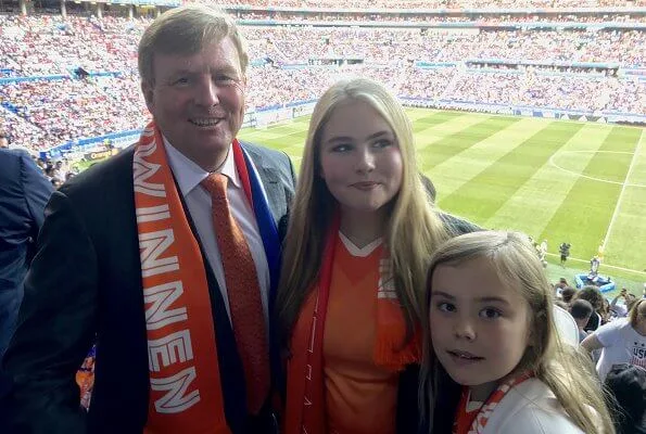 King Willem-Alexander, Crown Princess Amalia and Princess Ariane attended FIFA Women’s World Cup 2019 final match
