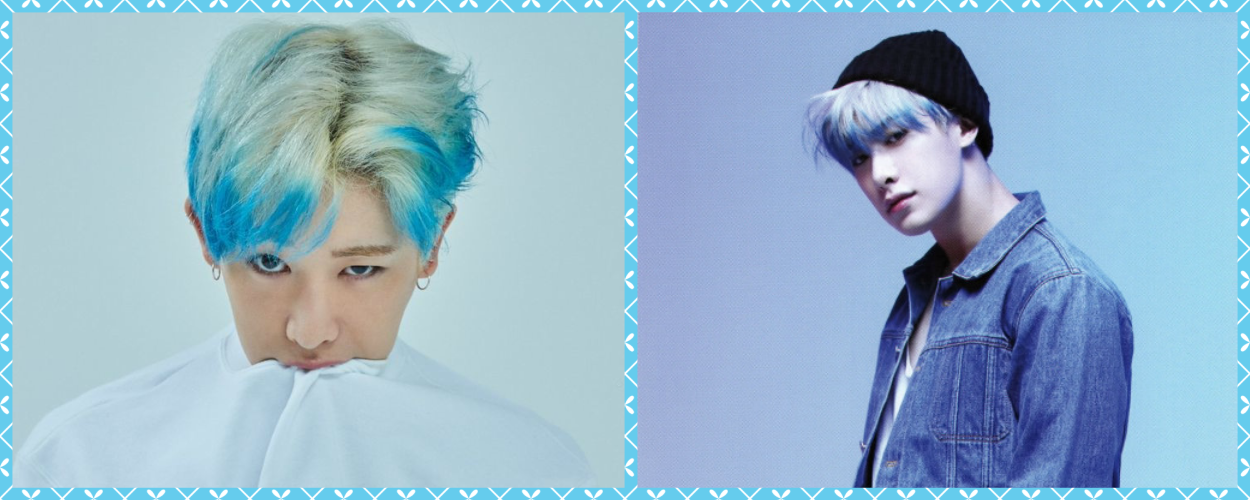 Wonho's White and Blue Hair Photoshoot - wide 5
