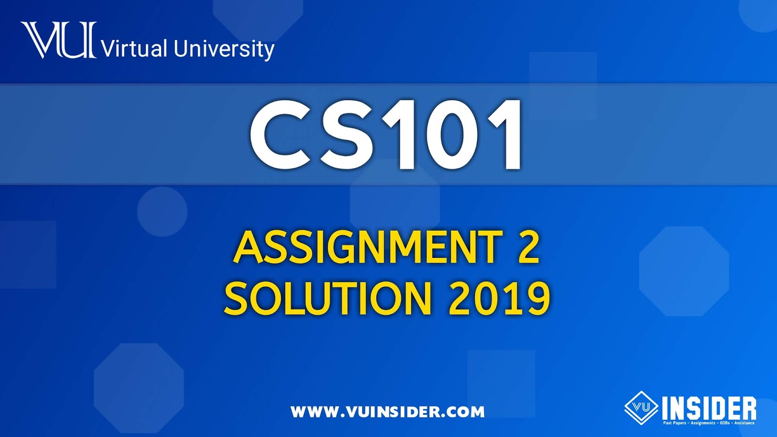 Cs101 assignment no 2 solution fall 2019 picture