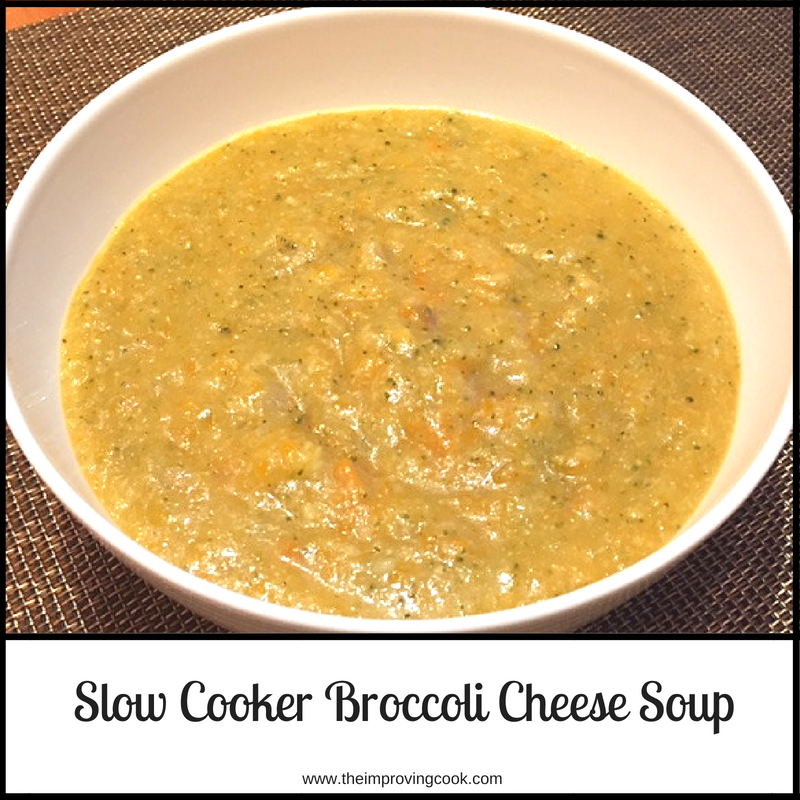 Slow Cooker Broccoli Cheese Soup