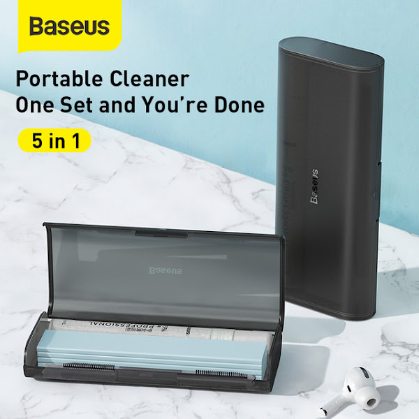 Bộ dụng cụ vệ sinh mini Baseus Portable Cleaning Set chuyên dụng cho Smartphone/ Airpod/ Screen/ Keyboard 